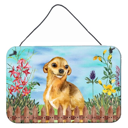 Carolines Treasures Chihuahua Spring Wall or Door Hanging Prints, 8 x 12 in. CK1220DS812